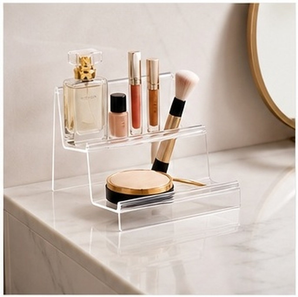 Clear Acrylic Book Stand Holder - Acryl portemonneehouder, transparant, met meerdere niveaus,
