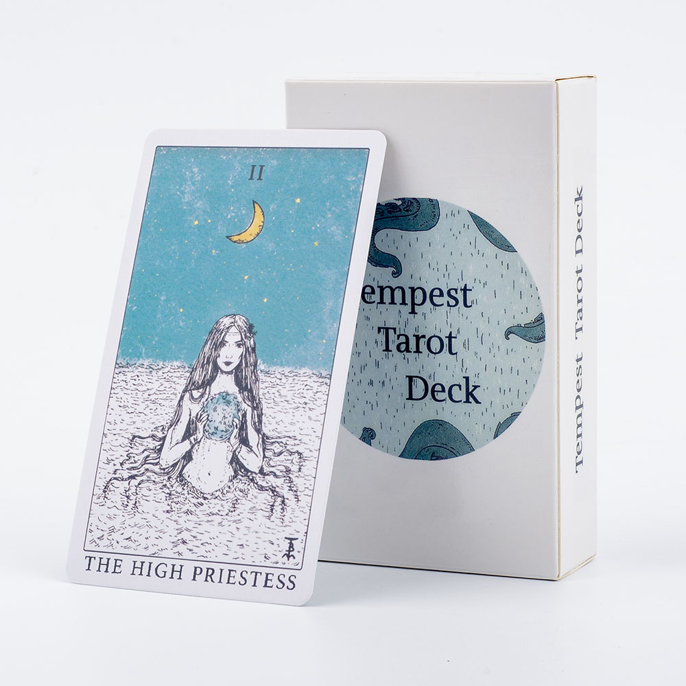 Tarot Deck With Guidebook - Oceaanthema Storm Tarot Deck 78 Kaart