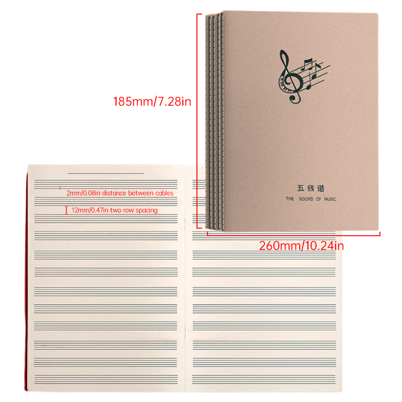 18 vellen muziek oefenboek uni - Blank Sheet Music Notebook recensie en prijs