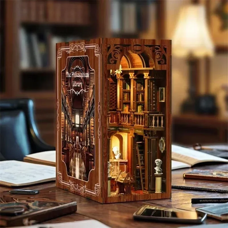 Het filosofische boekenkastje  - Diy Wooden Book Nook Kit Shelf Insert recensie en prijs