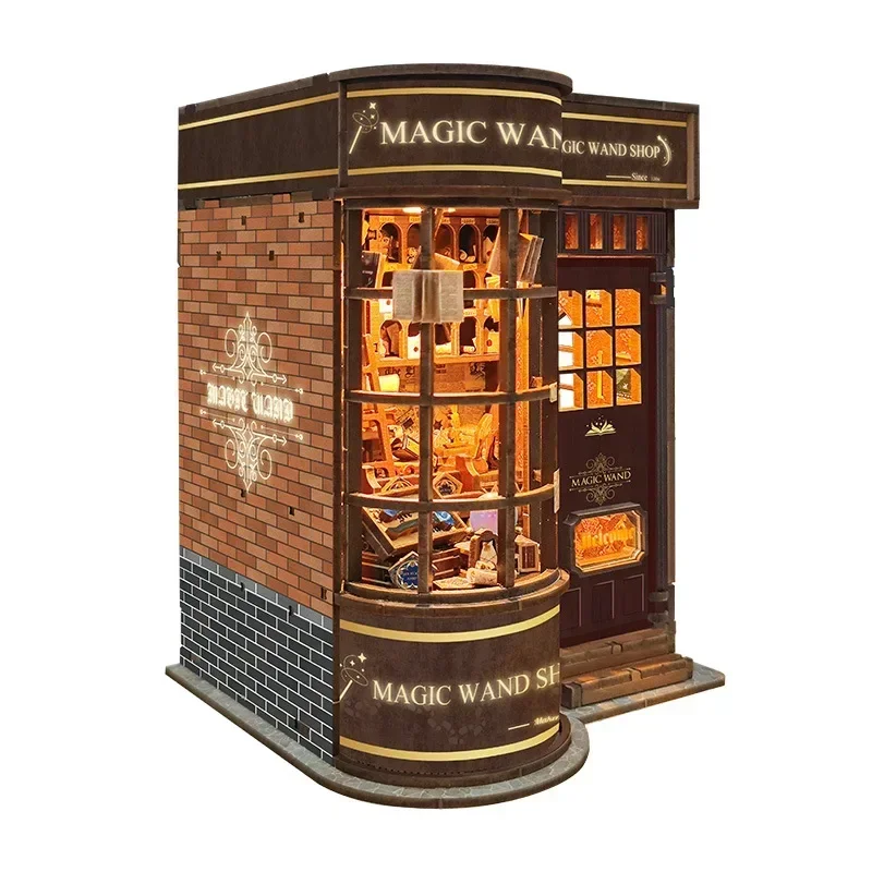DIY houten miniatuurmodelsets, - Diy Wooden Book Nook Kit Shelf Insert recensie en prijs